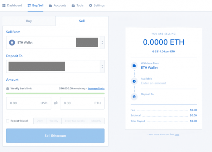 Ethereum zu USD